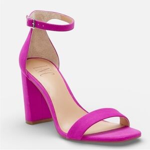I.N.C Lexini Purple Block Heel Suede Sandals  9
